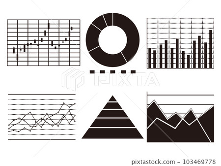 Various black graph data 103469778