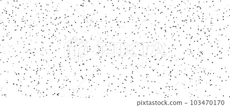 Seamless dotted pattern. Black noise grain repeating background texture. Particles, splashes, drops, pieces, specks, speckles wallpaper. Irregular grunge vector backdrop Seamless dotted pattern. Black noise grain repeating background texture. Particles, splashes, drops, pieces, specks, speckles wallpaper. Irregular grunge vector backdrop 103470170