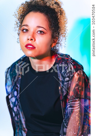 Fashion portrait of a foreign woman 103470584