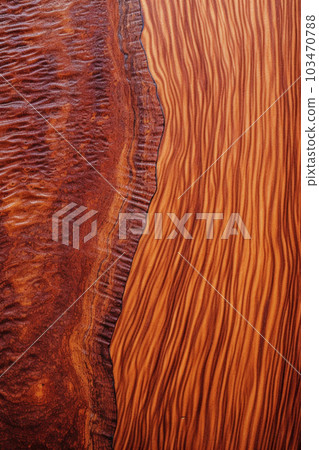Background material of wood grain like mahogany "AI generated image" 103470788
