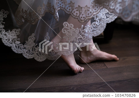 barefoot legs bride barefoot legs bride 103470826