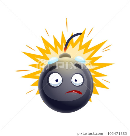 Surprised Or Scared Face Cartoon Stock Illustration - Download