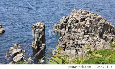 Tojinbo Candle Rock (Mikuni Town, Sakai City, Fukui Prefecture) Video available 103472103