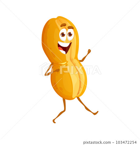 Cartoon Chilean marraqueta bread character, vector bakery and pastry food with face. Chile cuisine bakery bread, marraqueta loaf or bagel bun with funny smile, Latin America bread emoji 103472254