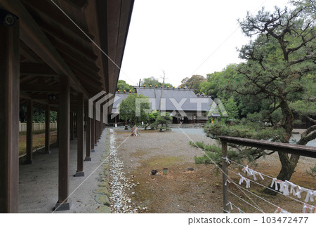 磯野神社，從走廊看到的禮拜堂 103472477