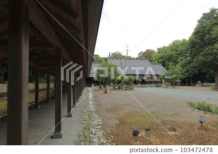磯野神社，從走廊看到的禮拜堂 103472478