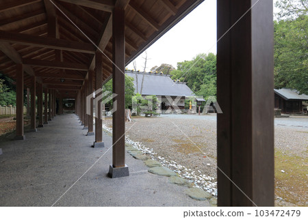 磯野神社，從走廊看到的禮拜堂 103472479