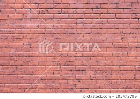 Old building wall made of red color bricks as background 103472799
