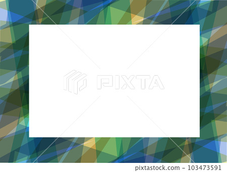 blue and green geometric frame 103473591