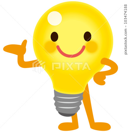Light bulb character Electricity Power saving Energy saving Light bulb character Electricity Power saving Energy saving 103474188