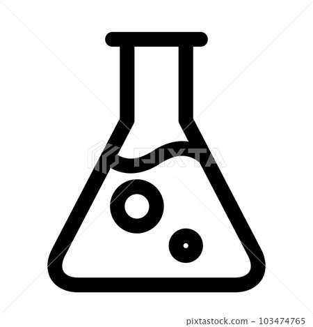 代表科學、燒瓶的線條樣式圖標 103474765