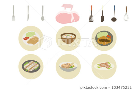豬肉插圖集 103475231