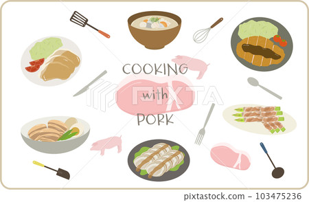Pork illustration Pork illustration 103475236