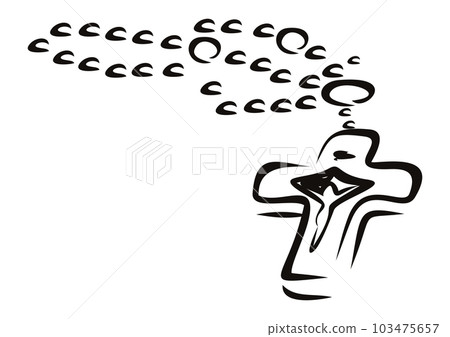 Rosary beads symbol Rosary beads symbol 103475657