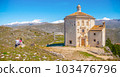 Gran Sasso National Park - Abruzzo - Italy - Santa Maria della Pieta church . 103476796