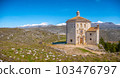 Gran Sasso National Park - Abruzzo - Italy - Santa Maria della Pieta church . 103476797