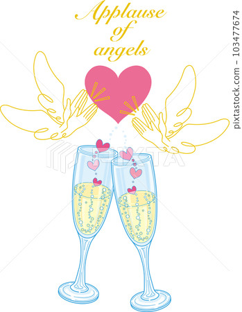 香檳和heart_Applause_of_angels_來自雙方天使的掌聲 103477674