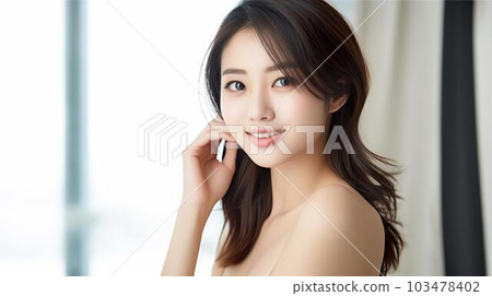 穿著白色吊帶背心的美女,裸體,美女形象(生成 AI) 穿著白色吊帶背心的美女,裸體,美女形象(生成 AI) 103478402