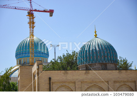 Hazrati imam comlex. Islam building in Uzbekistan. 103479080