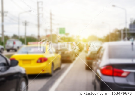 Car and traffic jam concept 103479676