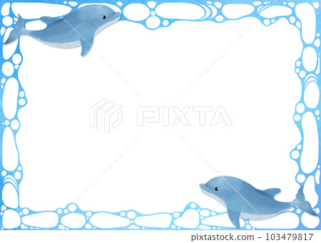 帶有海豚圖案的裝飾材料 103479817