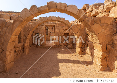Qasr Al Hallabat desert castle, Jordan 103479848