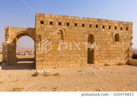 Qasr Al Hallabat desert castle, Jordan 103479853