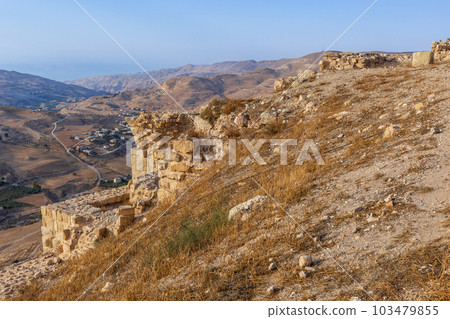 Medieval Crusaders Castle in Al Karak, Jordan 103479855