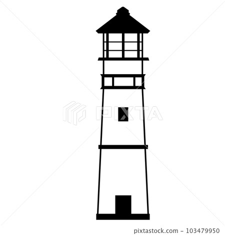 Monochrome lighthouse 103479950