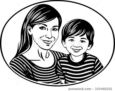 Great and cuteness mother love art vector 103480202