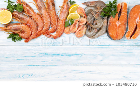 Fresh seafood 103480710