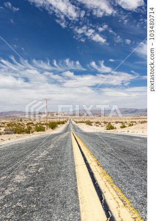 Perspective of a road 103480714
