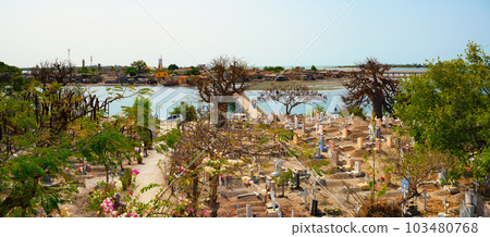 Fadiouth shell island cemetery in Senegal 103480768
