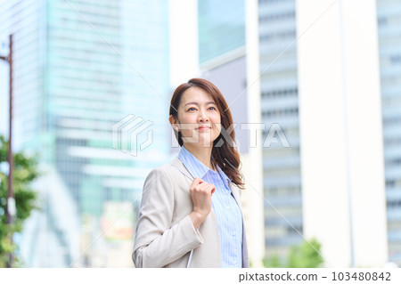 Woman going out to Shibuya 103480842