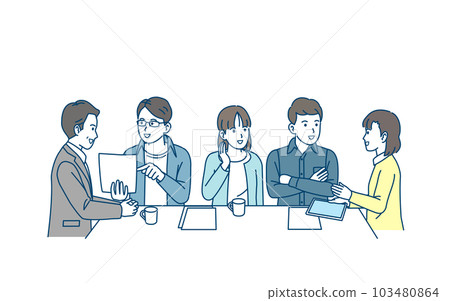 人們舉行 PTA 會議和討論的插圖 人們舉行 PTA 會議和討論的插圖 103480864