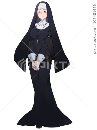 A kind-looking woman in sister clothes 103481426