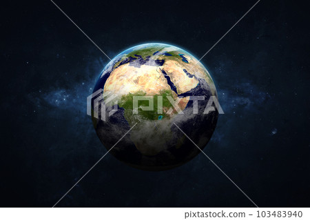 Earth, galaxy and nebula. Earth, galaxy and nebula. 103483940