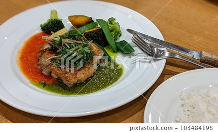 Chicken saute 103484198