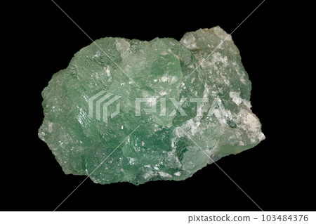 Macro mineral stone quartz fluorite black background Macro mineral stone quartz fluorite black background 103484376