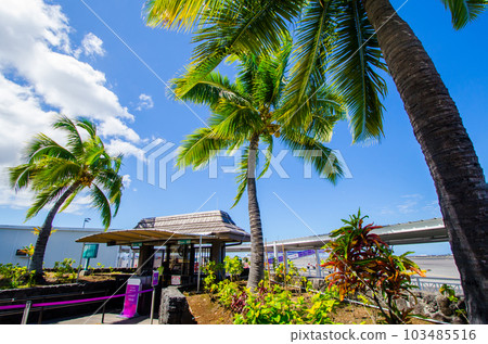 Boarding gate at Kona International Airport, Island of Hawaii 103485516