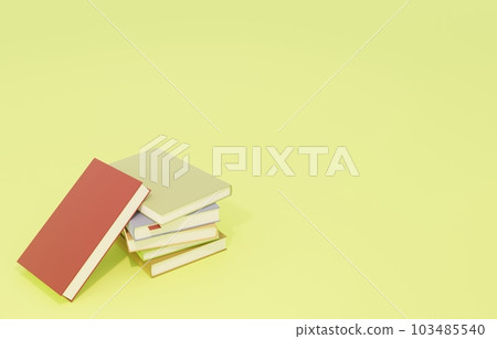 3D material_stacked books 103485540