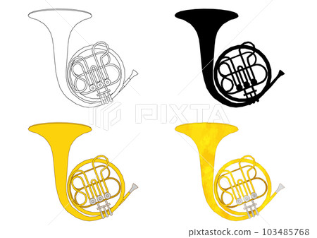 喇叭寫實插圖集 喇叭寫實插圖集 103485768