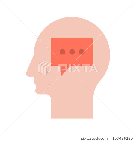 Thinking icon vector image. 103486289