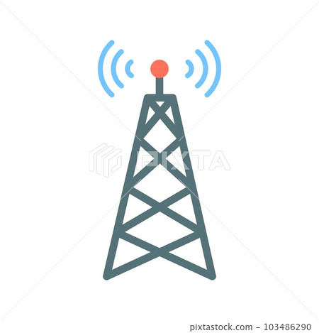 Telecommunications icon vector image. Telecommunications icon vector image. 103486290