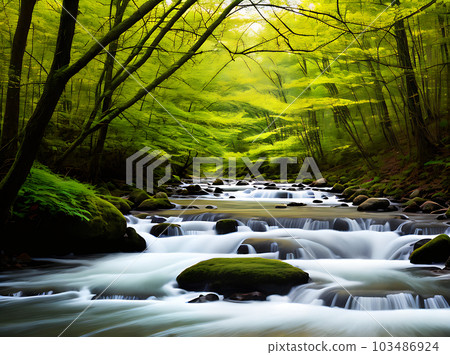 Realistic river spring neutral colors warm light Realistic river spring neutral colors warm light 103486924