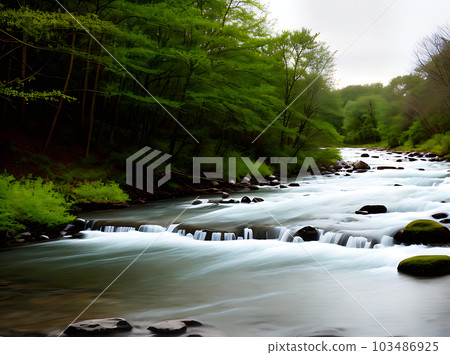 Realistic river spring neutral colors warm light Realistic river spring neutral colors warm light 103486925