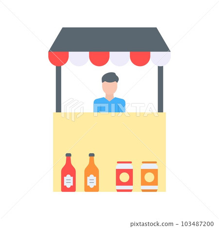 Seller icon vector image. - Stock Illustration [103487200] - PIXTA