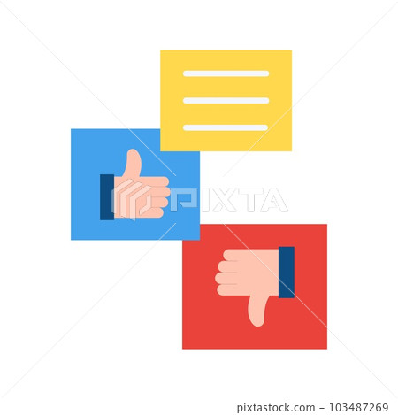 Reaction icon vector image. Reaction icon vector image. 103487269