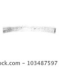 Black brush stroke isolated on a white background. Stock design element 103487597