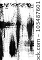 Black brush stroke isolated on a white background. Stock design element 103487601